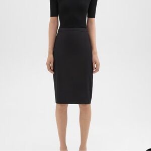 Theory Black Pencil Skirt